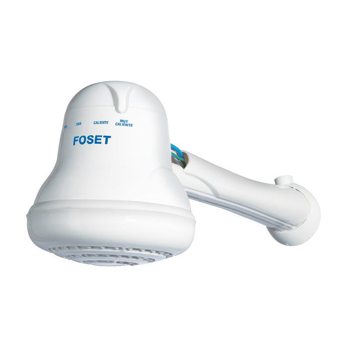 REGADERA ELECTRICA FOSET CON 4 NIVELES DE TEMPERATURA.