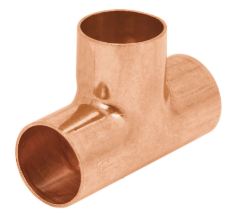 TEE DE COBRE SENCILLA 1-1/2