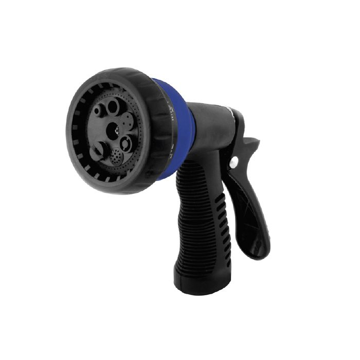 PISTOLA PARA RIEGO MULTIFUNCION, METAL-PVC 7 FUNCIONES