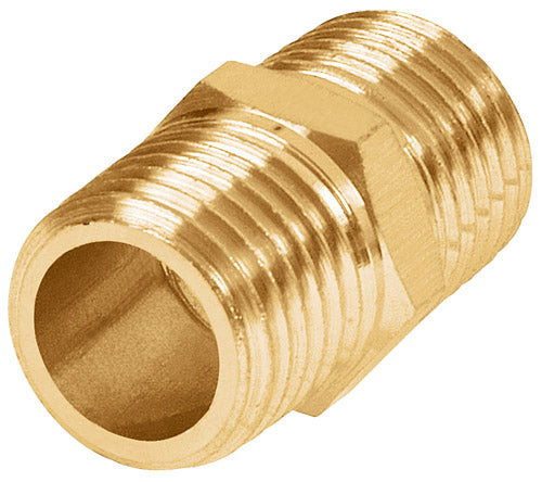 NIPLE DE LATÓN, CUERDA 1/4 NPT"