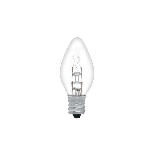FOCO INCANDECENTE TRANSPARENTE E12 7.5W (PIEZA)
