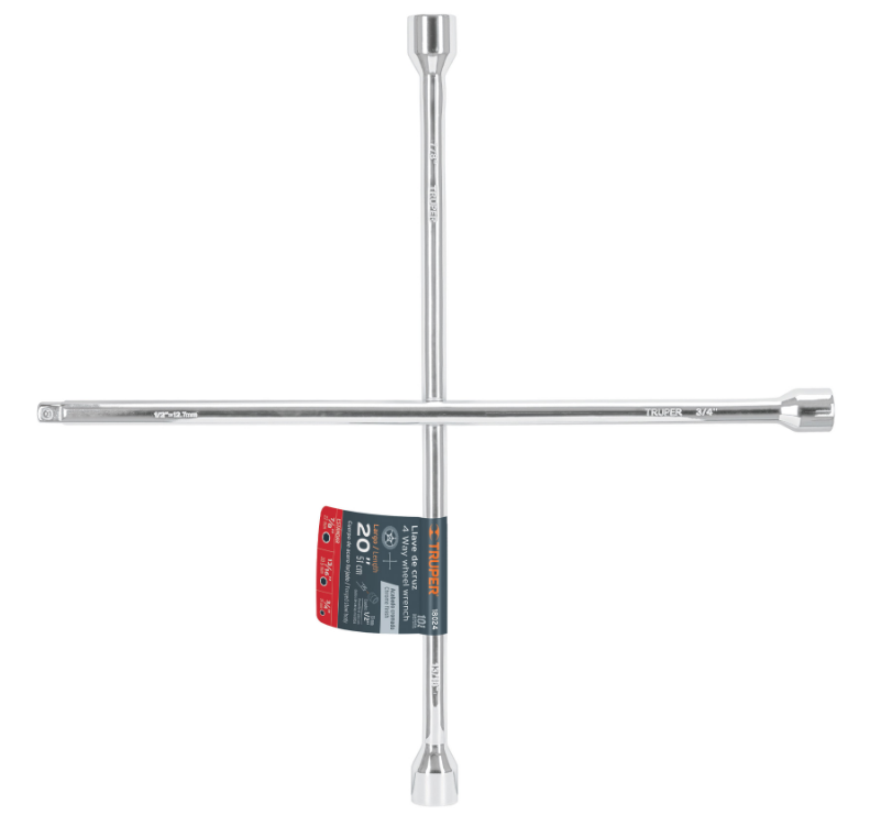LLAVE DE CRUZ 20" ENTRADA PARA DADO 1/2"