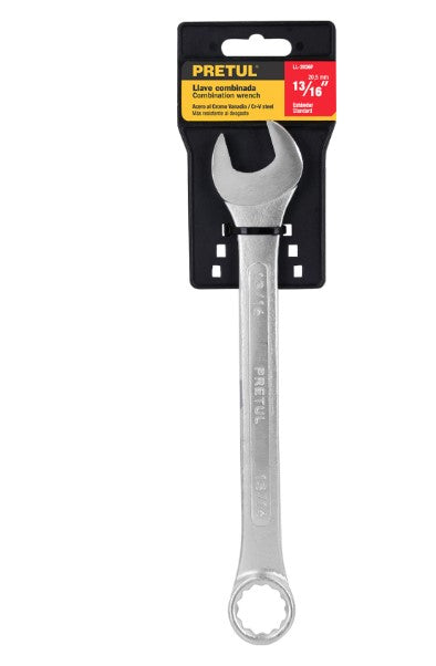 LLAVE COMBINADA 13/16" X 250 mm DE LARGO PRETUL