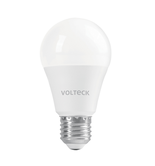 Bombilla LED tipo bulbo blanca VOLTECK con base metálica