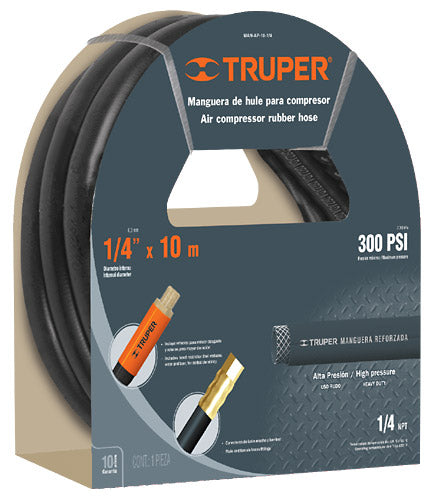 MANGUERA PARA AIRE, DE 1/4" X 10 m (32 ft), DE HULE, TRUPER