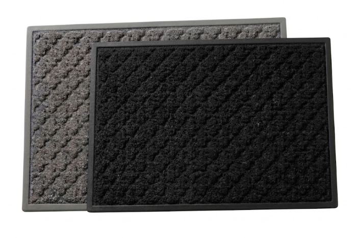 TAPETE PARA EXTERIOR GRIS/NEGRO 30" X 18", DYNASTY
