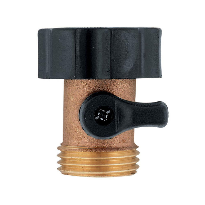 CONECTOR DE LATON, CON VALVULA, ROSCA 3/4"