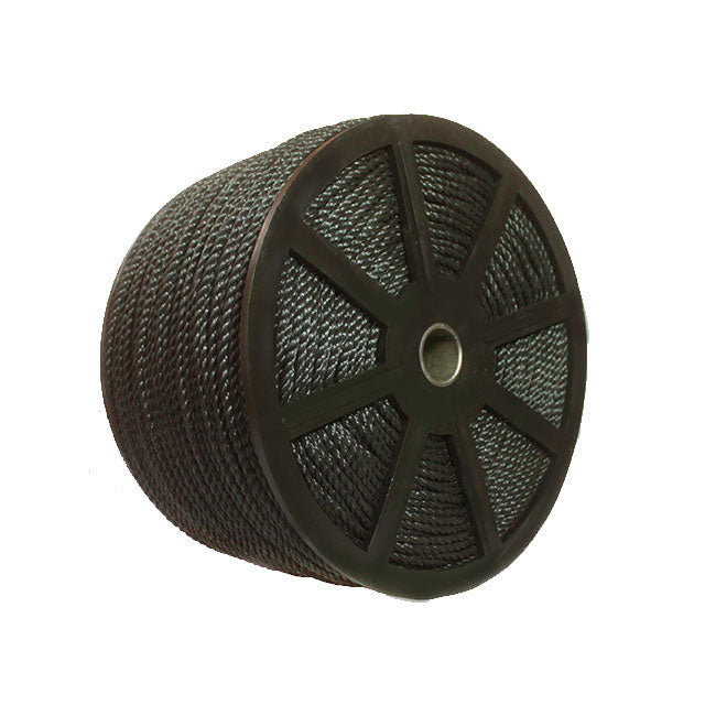 CUERDA DE POLIPROPILENO 1/4" (6 mm),  CLASICA HIGH POWER POR KILO, NEGRA