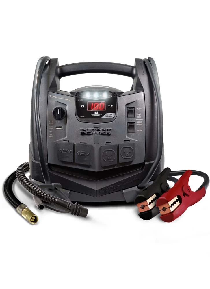 ARRANCADOR ELECTRICO PORTATIL SJ1332 DE 1200 AMP. MAX.