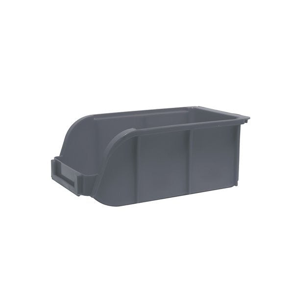 CONTENEDOR PLASTICO PICO DE PATO 14.5"X8.5X7" GRIS