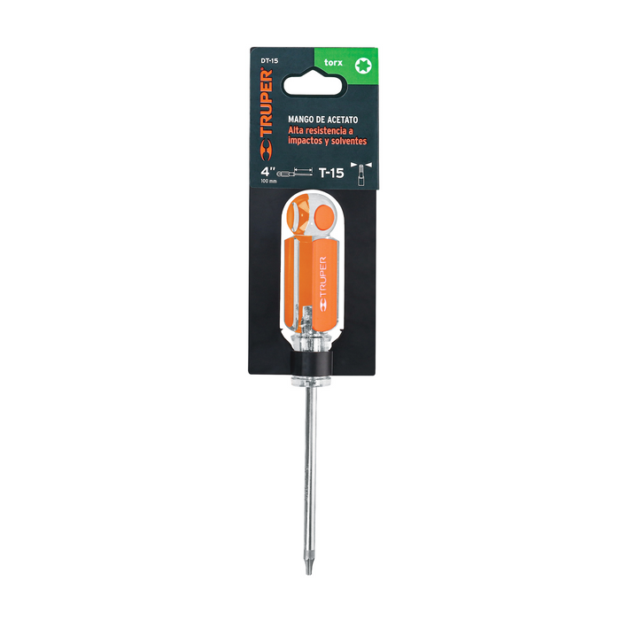 DESARMADOR PUNTA TORX T15 MANGO DE ACETATO TRUPER