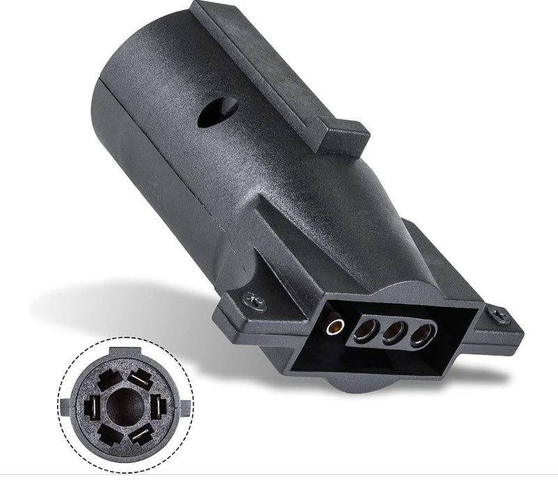 CONECTOR P/ARNES DE REMOLQUE PLANO DE 7 A 4 VIAS