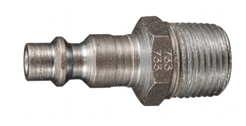 CONECTOR RAPIDO PARA AIRE, MACHO, 3/8" NPT, MILTON 733 (2 PIEZAS)