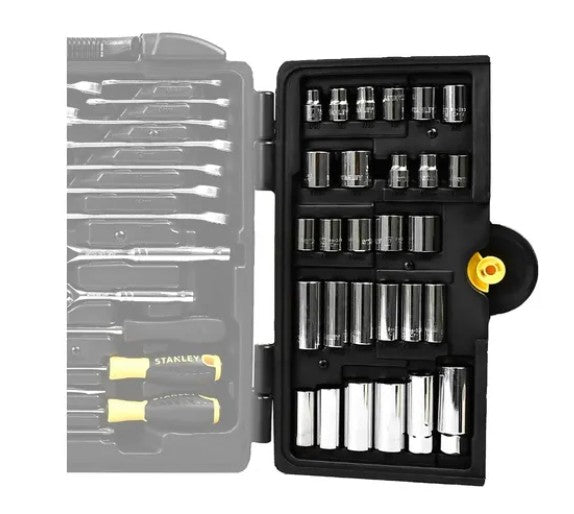 JUEGO DE HERRAMIENTAS MECANICAS 150 PZ STANLEY