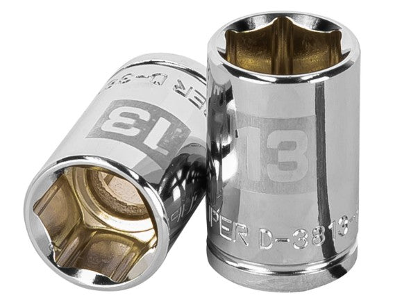 DADO DE 13 mm, CUADRO DE 3/8", 6 PUNTAS, D-3813-HM