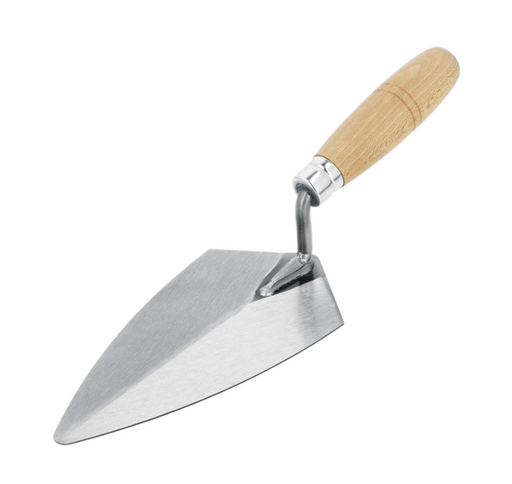 Cuchara de albañil Pretul tipo Filadelfia, mango de madera y hoja metálica