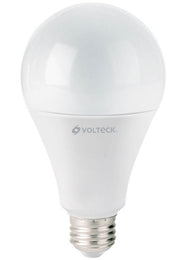 Bombilla LED Volteck blanca con base metálica roscada
