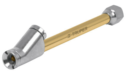 INFLADOR CABEZA DOBLE, HEMBRA 1/4" NPT, TRUPER