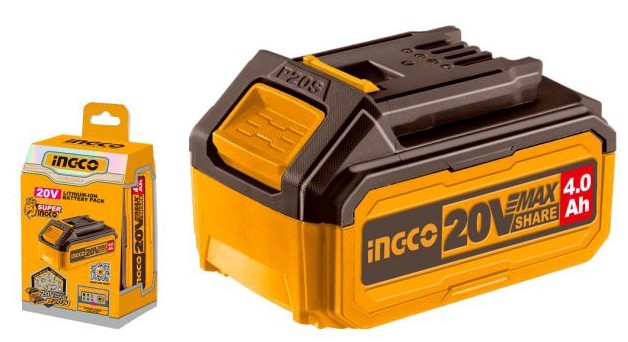 BATERIA DE LITIO 20V 4.0 Ah, INGCO