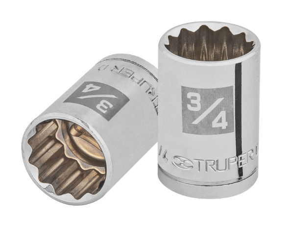 DADO DE 3/4", CUADRO DE 1/2", 12 PUNTAS, D-1224