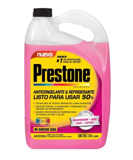 ANTICONGELANTE / REFRIGERANTE PRESTONE AFC ROSA, 50%
