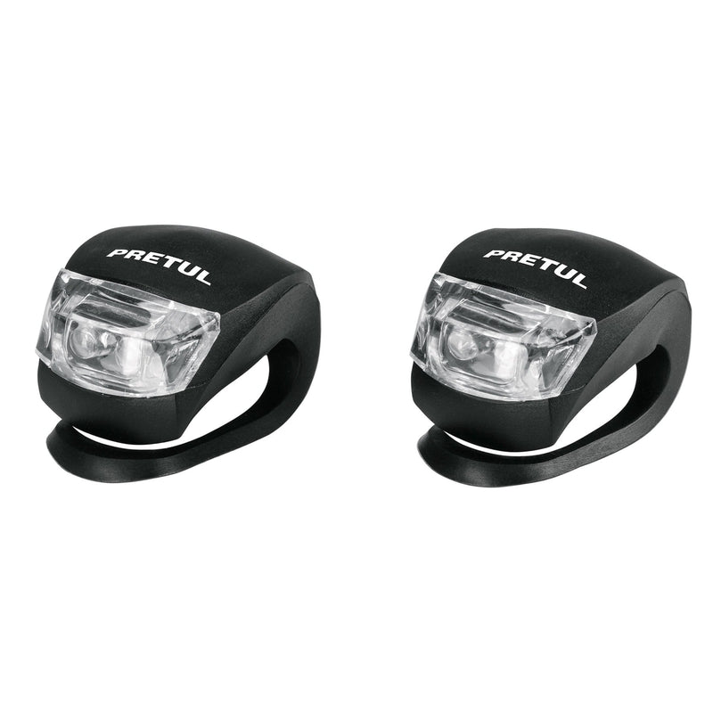 JUEGO DE LUZ DELANTERA Y TRASERA PARA BICICLETA DE BATERIA PRETUL