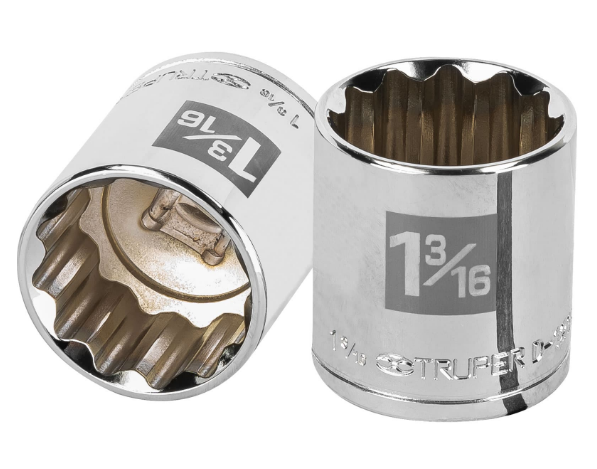 DADO DE 1-3/16", CUADRO DE 1/2", 12 PUNTAS, D-1238