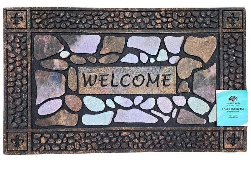 TAPETE DE ENTRADA, 45.72 cm  X 76.20 cm, PIEDRAS