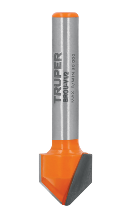 BROCA PARA ROUTER corte en V de 1/2'