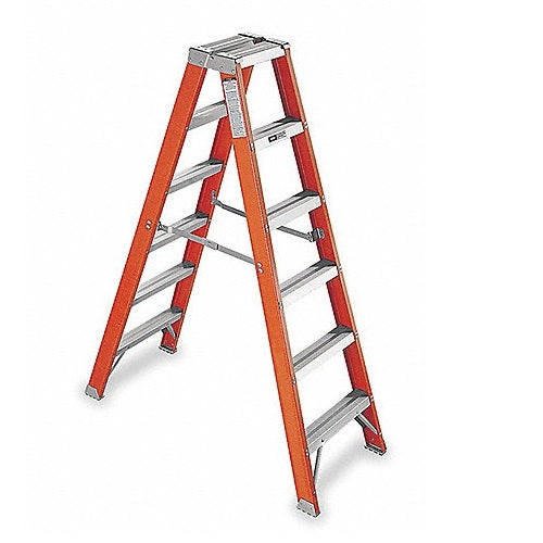 ESCALERA DE TIJERA DOBLE DE FIBRA DE VIDRIO 4' TIPO IA 04N