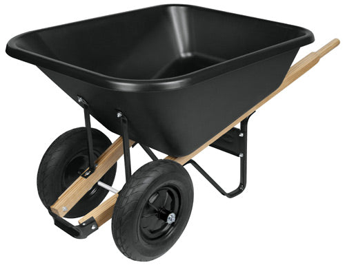CARRETILLA 8 FT, DOBLE LLANTA, CONCHA PLÁSTICA