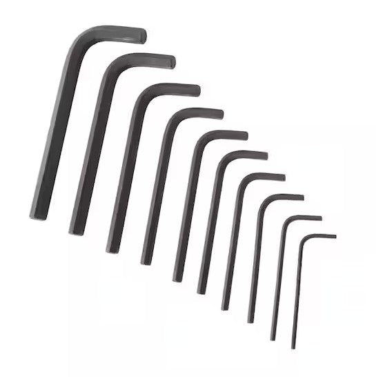 JUEGO DE LLAVES HEXAGONALES CORTAS 10 PIEZAS HUSKY