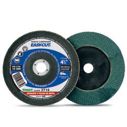 DISCO LAMINADO 4-1/2", GRANO 80, EASY-CUT, TIPO A