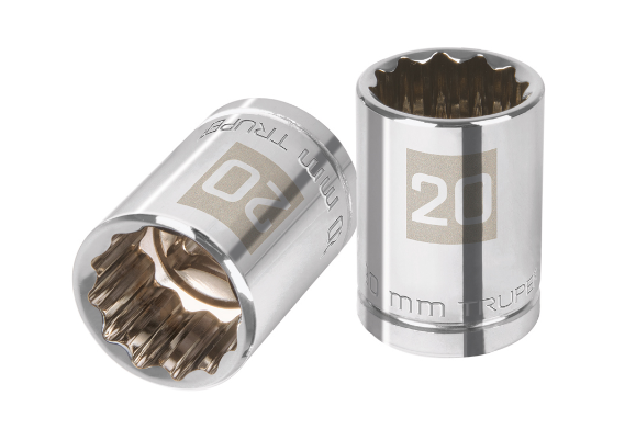 DADO DE 20 mm, CUADRO DE 1/2", 12 PUNTAS, D-1220-EM