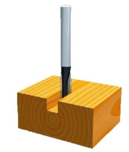 FRESA RECTA DOS FILOS 1/4" X 1/4" X 2"