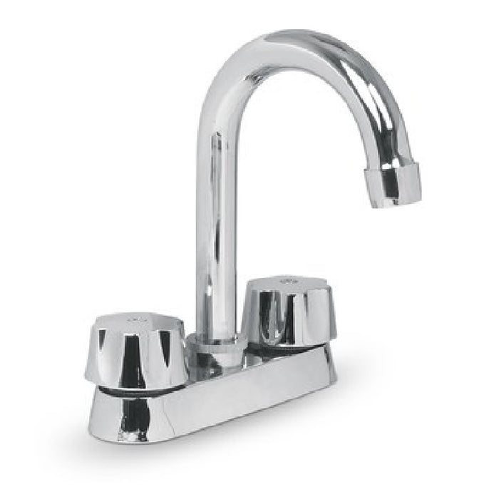 MEZCLADORA PARA LAVABO 4", CUELLO TIPO BAR FOSET