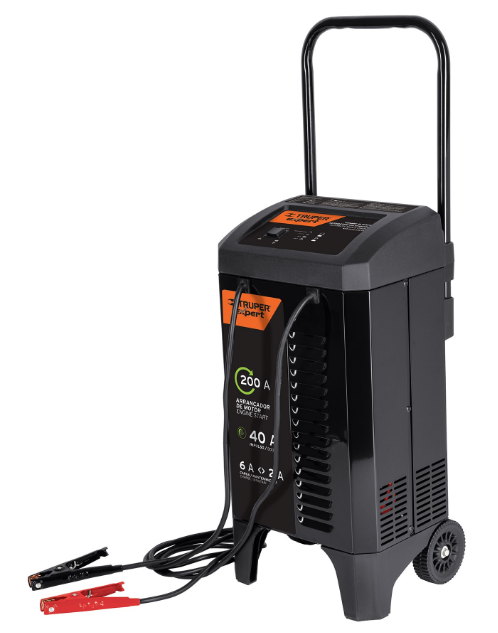 CARGADOR DE BATERIAS TRUPER, 12V  200 AMP , CON RUEDAS EXPERT