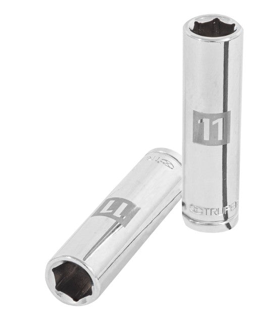DADO DE 11 mm, CUADRO DE 3/8", 6 PUNTAS LARGO, D-3811-HM-L