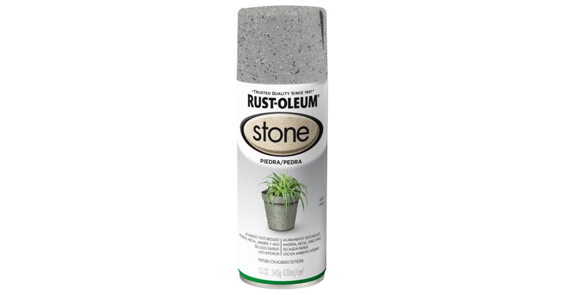 PINTURA EN AEROSOL, COLOR GRIS, ACABADO PIEDRA, 340 g, RUST-OLEUM