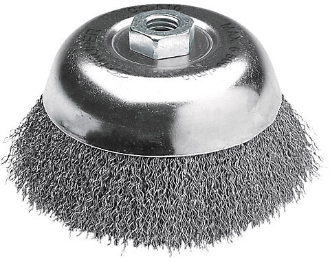 CARDA COPA DE ALAMBRE TRENZADO GRUESO, 4" PARA ESMERILADORA
