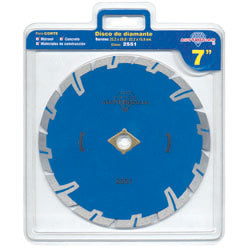 DISCO DE DIAMANTE 7" X 7/8" TURBO PARA ESMERILADORA, BRONCE