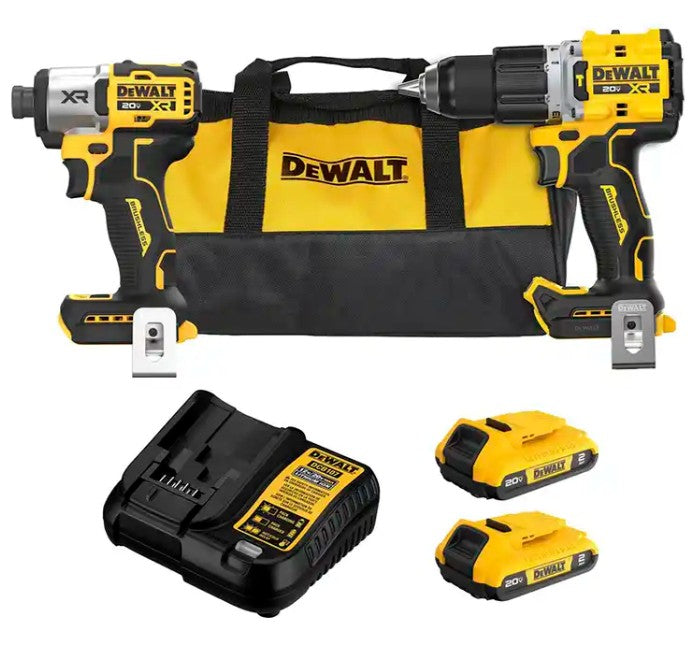 COMBO 20V MAX,BRUSHLESS, ROTOMARTILLO Y ATORNILLADOR DE IMPACTO, 2 BAT. Y CARGADOR, MALETIN