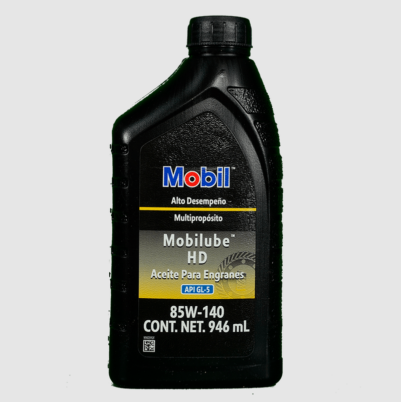 ACEITE PARA ENGRANES, MOBIL LUBE, 85W140, 946 ml