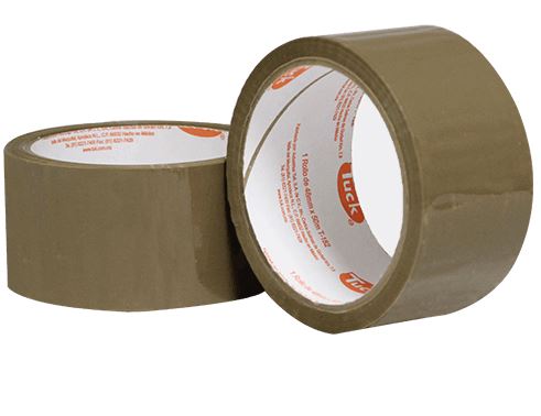 CINTA DE EMPAQUE TUK, CANELA DE 48 mm X 50MTS USO COMERCIAL (PAQUETE 6 ROLLOS)