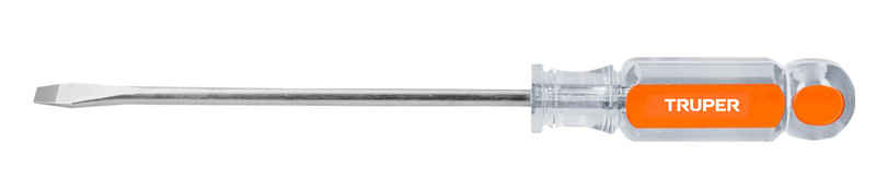 DESARMADOR PLANO, 1/4" X 6", MANGO DE ACETATO TR99