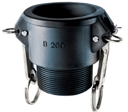 CONEXION RAPIDA DE POLIPROPILENO PARA MOTOBOMBA DE 4" (B) PPB400