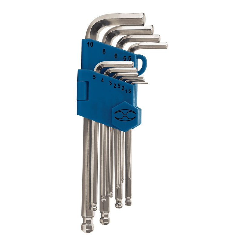 JUEGO DE 10 LLAVES ALLEN LARGAS mm, ESTUCHE PLASTICO