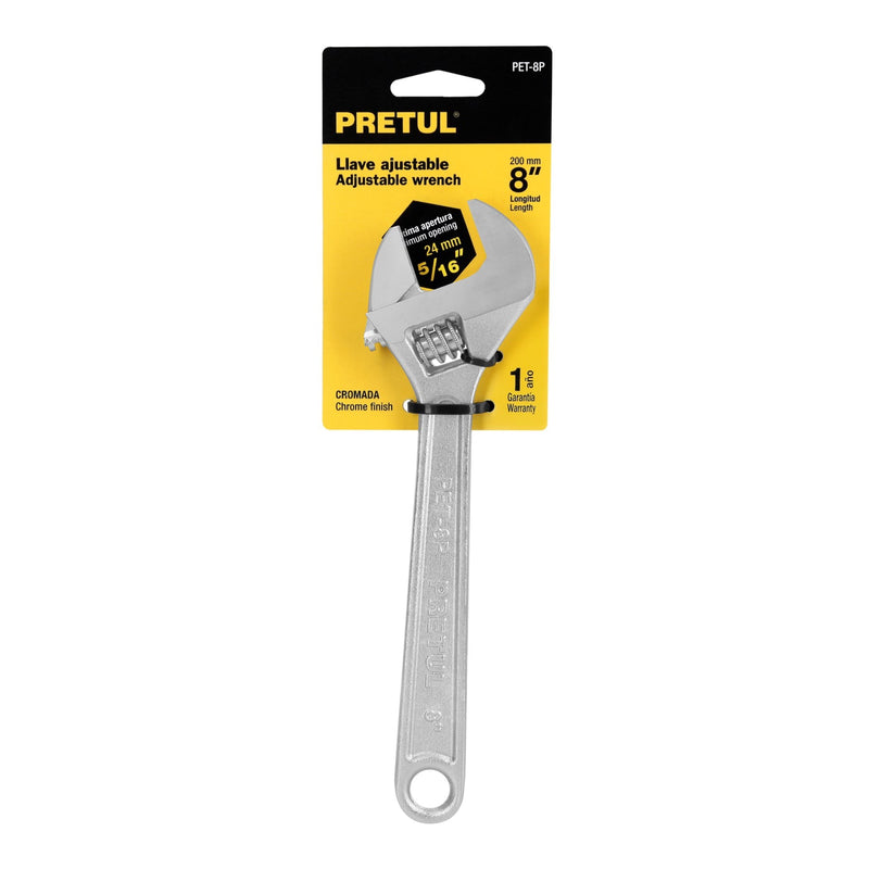 LLAVE AJUSTABLE 8" CROMAD
