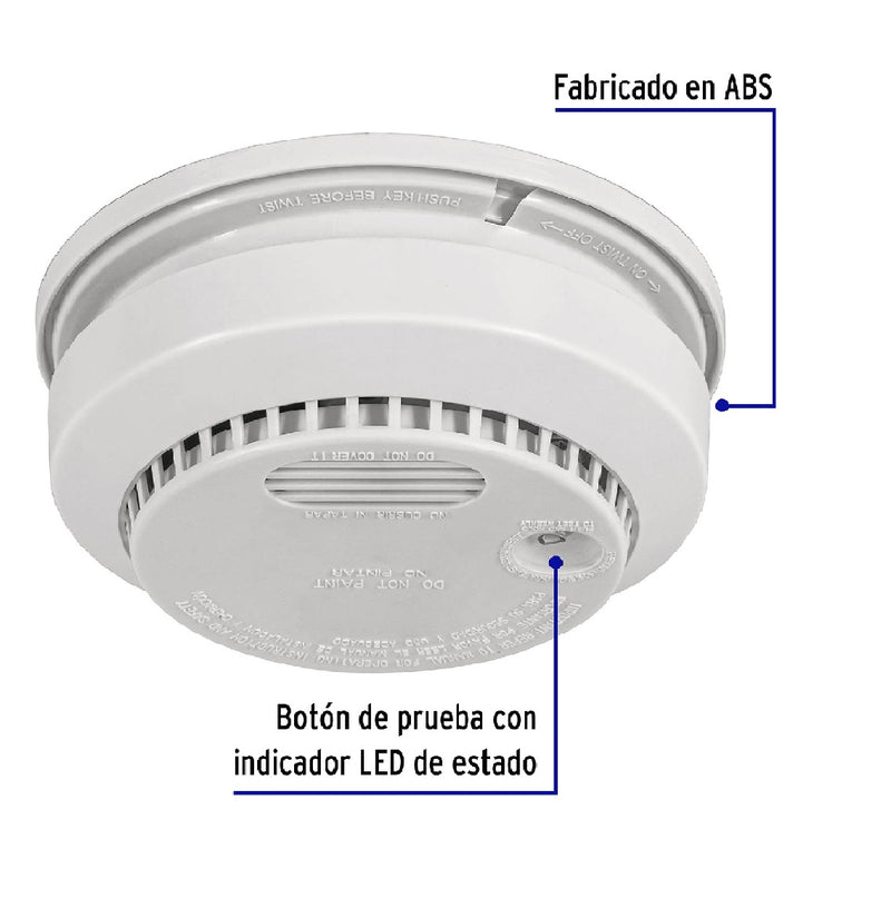 DETECTOR DE HUMO CON ALARMA