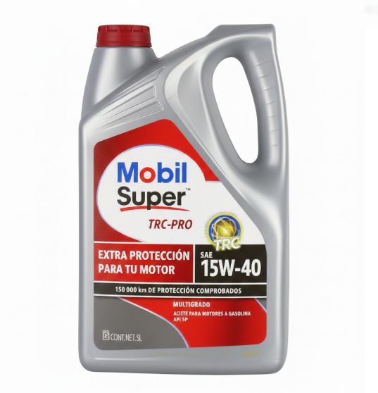 ACEITE PARA MOTOR A GASOLINA, MOBIL TRC-PRO 15W40, 5 L (125011)